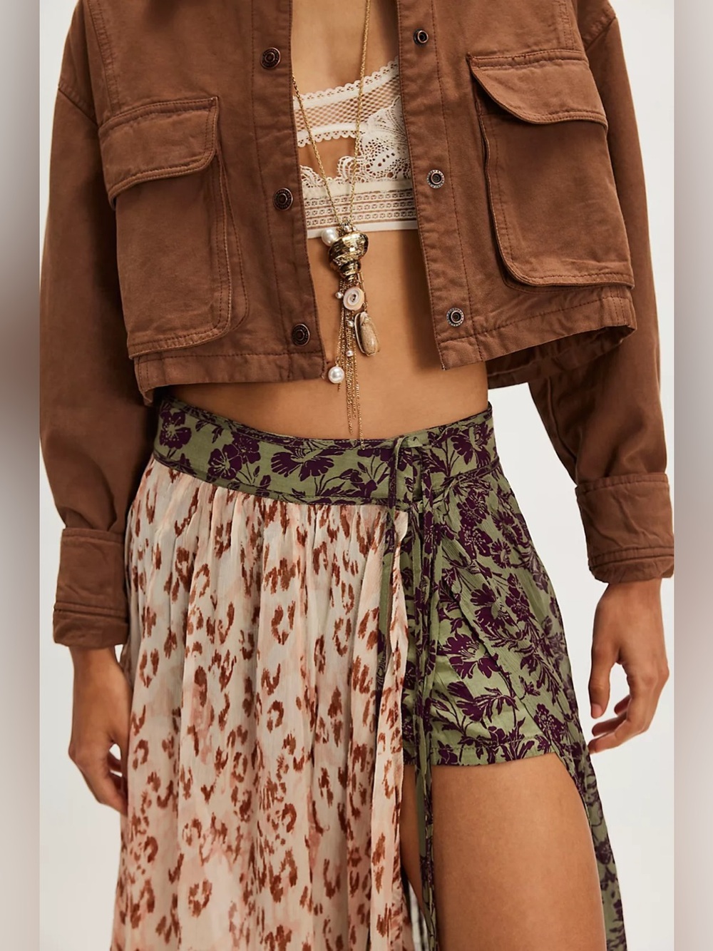 Free People Oasis Printed Maxi Skirt - Picture 4 of 7